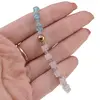 Set colier si bratara Cuart roz si Apatit patratele 5mm, Acvamarin sfere 3mm si Hematit auriu, imagine 4