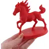Statueta feng shui Calul de foc rosu cu baza rotunda - 9,5cm, imagine 4