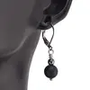 Cercei cu agatatoare Hematit si Onix negru mat sfere, 4-8mm, imagine 2