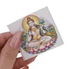 Abtibild sticker Feng Shui cu Tara Alba pe lotus colorat, imagine 3
