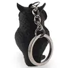 Breloc cu bufnita neagra - 4,5cm, imagine 2
