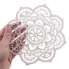 Decoratiune feng shui mandala lotus, alb - 17cm, imagine 3