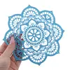Decoratiune feng shui mandala lotus, albastru deschis - 17cm, imagine 3