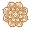 Decoratiune feng shui mandala lotus, galben - 17cm