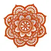 Decoratiune feng shui mandala lotus, portocaliu - 17cm