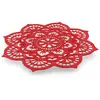 Decoratiune feng shui mandala lotus, rosu - 17cm, imagine 2