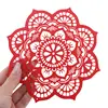 Decoratiune feng shui mandala lotus, rosu - 17cm, imagine 3
