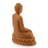 Statueta feng shui Buddha in meditatie cu mudra Atingerii Pamantului, galbena - 10cm, imagine 2