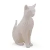 Statueta Pisica gravata alba - 14,5cm