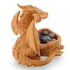 Suport pentru cristale Dragon protector, galben - 14cm, imagine 3