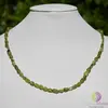 Colier peridot oval neregulat 5mm