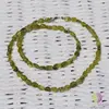 Colier peridot oval neregulat 5mm