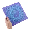 Decoratiune patrata layered cu simbolul Yin Yang, mov cu albastru - 21cm, imagine 3