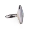 Inel reglabil romb cu sidef si scoica abalone - 20mm, imagine 2