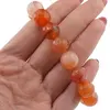Bratara pe elastic Agat portocaliu sfere fatetate 12mm, imagine 3