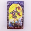 Carti de tarot cu Folie Albastra – Mandala, THE FOOL cu ghid - 78 de carti, imagine 3