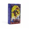 Carti de tarot cu Folie Albastra – Mandala, THE FOOL cu ghid - 78 de carti