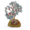 Copac decorativ cu Acvamarin si baza din Agat natural, imagine 2