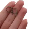 Accesorii din metal vintage alama patinata - agatatori pentru cercei leverback, imagine 2