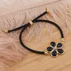 Bratara Labradorit floare cu montura aurie, 26mm, imagine 2