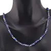 Colier cu sfere fatetate din Lapis Lazuli, 3mm, imagine 2