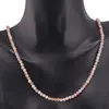 Colier cu sfere fatetate din mix Piatra Lunii, 3mm, imagine 2