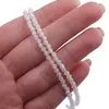 Colier cu sfere fatetate din Zircon alb, 3mm, imagine 3
