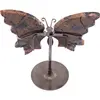 Figurina decorativa fluture din cristal natural Rodonit, 12cm, imagine 3