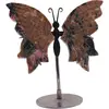 Figurina decorativa fluture din cristal natural Rodonit, 12cm, imagine 4