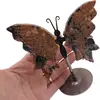 Figurina decorativa fluture din cristal natural Rodonit, 12cm, imagine 5