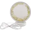 Lampa rotunda decorativa cu cristale naturale Cuart lemon, USB