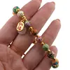 Bratara pentru Noroc si Prosperitate cu sfere cloisonne emailate si simbolul Fu, imagine 3