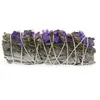 Buchet Salvie Alba cu Flori de sinuata mov si Rozmarin - 10cm, imagine 2
