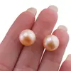 Cercei cu surub Perle de cultura crem, 10mm, imagine 4
