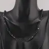 Colier Agat negru sfere 4mm, imagine 2