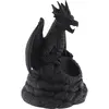 Decoratiune / Suport pentru cristale, Dragon negru - 15cm, imagine 2