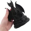 Decoratiune / Suport pentru cristale, Dragon negru - 15cm, imagine 4