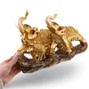 Statueta feng shui Familie de Elefanti, 28cm, imagine 4