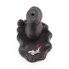 Suport ardere conuri parfumate cascada - backflow, model pietre in echilibru cu peste Koi, 11cm, imagine 2
