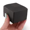 Cutie premium pentru bijuterii cu LED patrata, neagra - 6cm, imagine 5