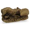 Statueta feng shui Tigru cu Oglinda Bagua si monezi pentru prosperitate, 8cm, imagine 2