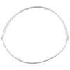Bratara/colier magnetic din ata argintie, 51cm