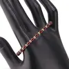 Bratara reglabila fara inchidere cu Granat sfere 4mm, imagine 2