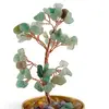 Copac cu cristale naturale de Aventurin in bol metalic cu simboluri feng shui - 17cm, imagine 3