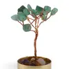 Copac cu cristale naturale de Aventurin in bol metalic cu simboluri feng shui - 9cm, imagine 2