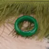 Inel circular din jad verde, 17-19mm, imagine 2