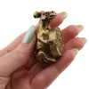 Statueta feng shui Bivol cu moneda chinezeasca - 4,5cm, imagine 3
