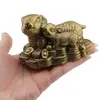 Statueta feng shui Iepure cu pui, pepite si monede pentru prosperitate - 9cm, imagine 3