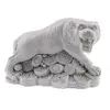 Statueta feng shui Tigru cu monede, pepite si perle pentru abundenta - 9cm