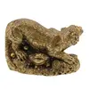 Statueta feng shui Tigru cu monede si Broasca raioasa, 6cm, imagine 2